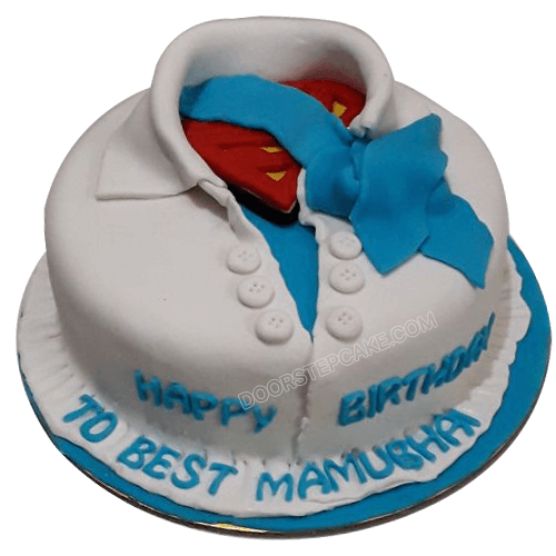 Superman Shirt Cake