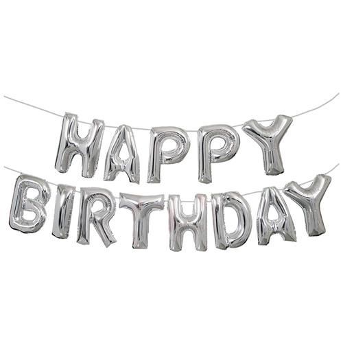 Silver Birthday Foil