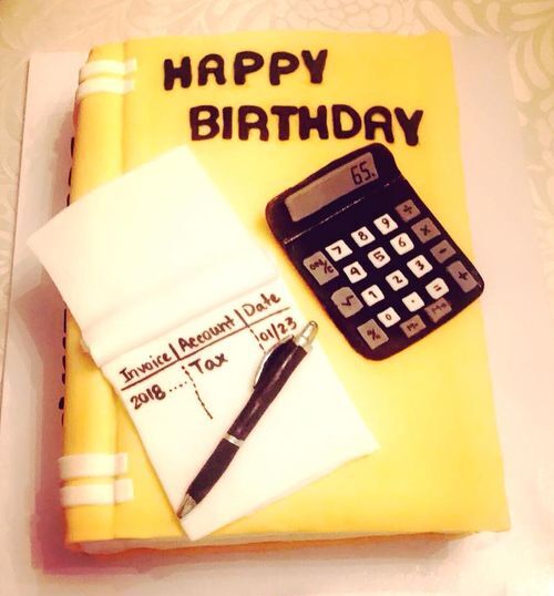 Accountant Theme Cake