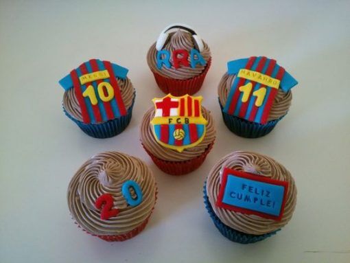 Football Theme Cupcakes (Set of 6)