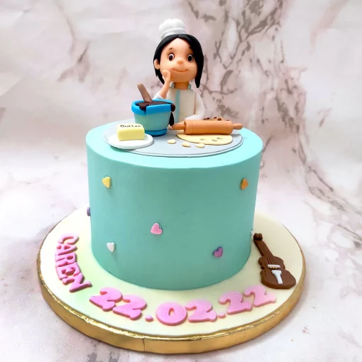 Woman Chef Birthday Cake