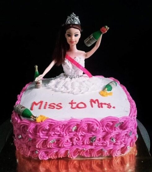 Miss to Mrs Bride Cake