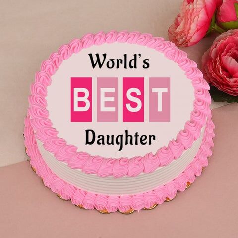 Word Best Daughter Cake