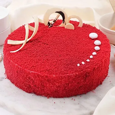 Round Red Velvet Cake