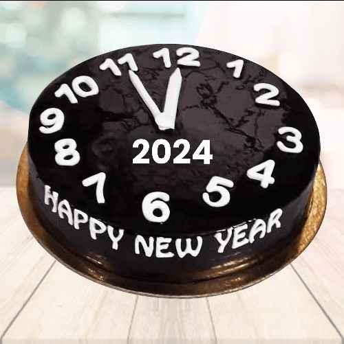 Chocolate Truffle New Year Cake