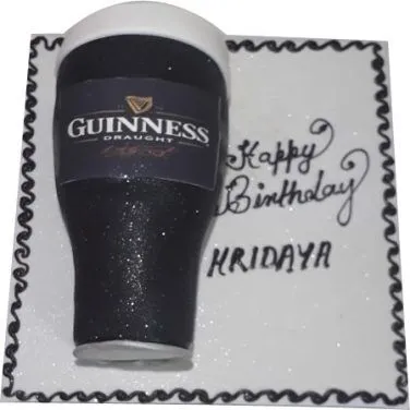 Guinness Pint Glass Cake