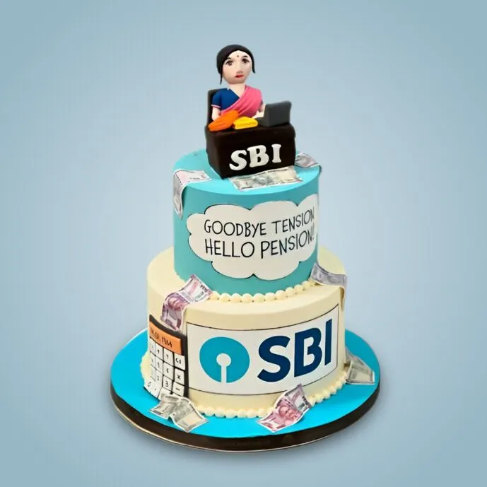 SBI Employee Retirement Cake