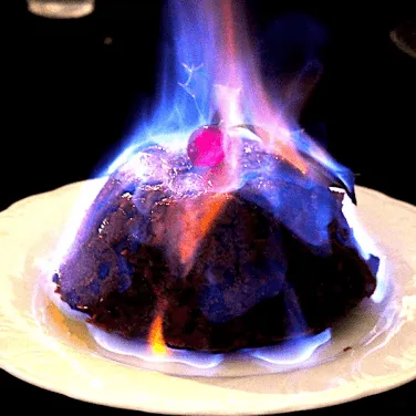 Chocolate Whiskey Flambé Cake