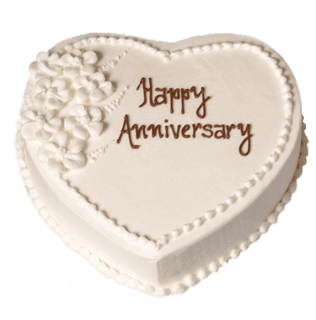 Heart Shaped Cake for Anniversary