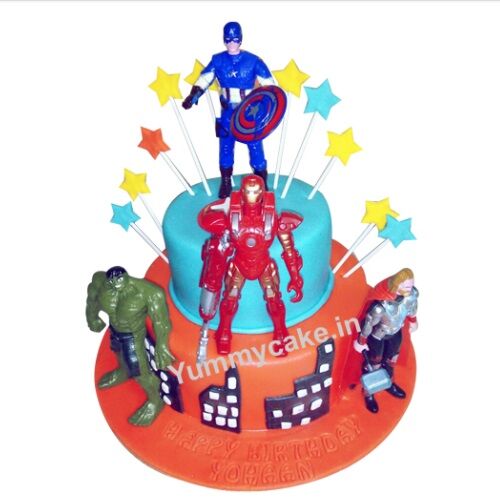 Avengers Birthday Cake