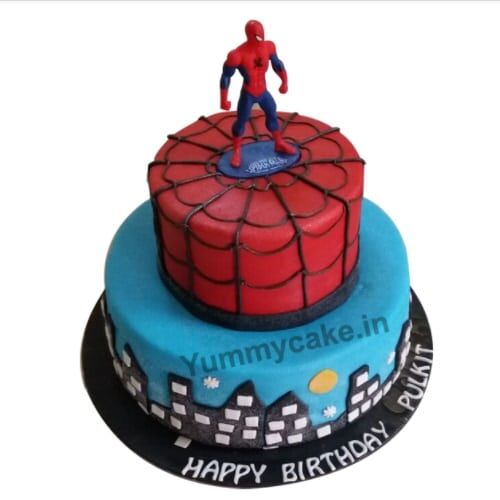 Spiderman Birthday Cake