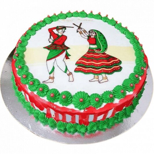 Garba Theme Cake