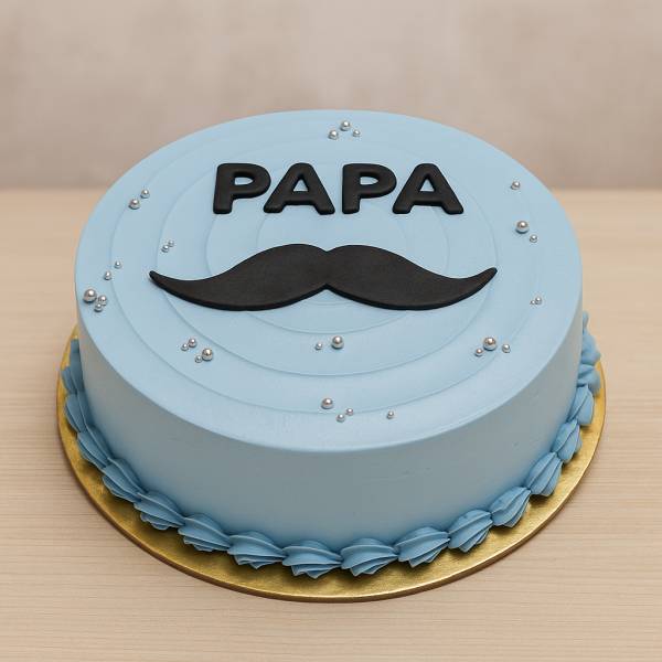 Dad’s Mustache Surprise Cake
