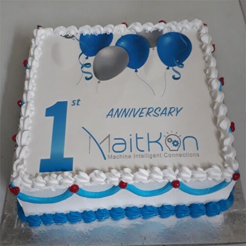 1st Anniversary Photo Cake