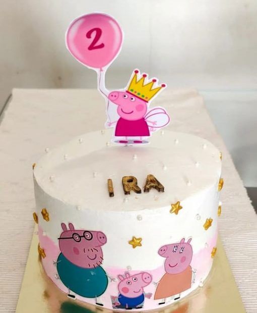 Peppa Pig Photo Cake