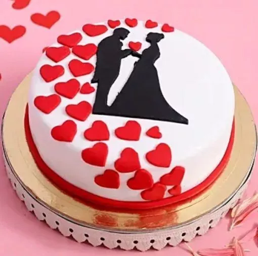 Couple Anniversary Cake