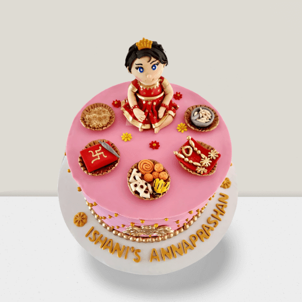 Annaprashan Rice Ceremony Cake