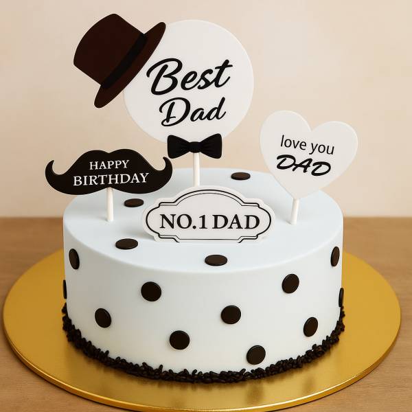 Stylish Dad Celebration Cake