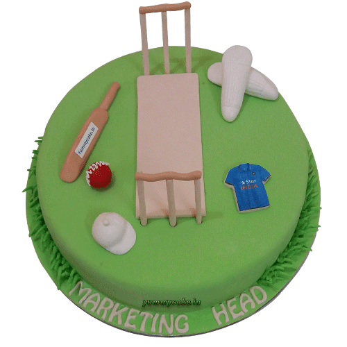 Cricket Theme Birthday Cake | Cricket Theme Cake | Cricket Ground Cake -  YouTube