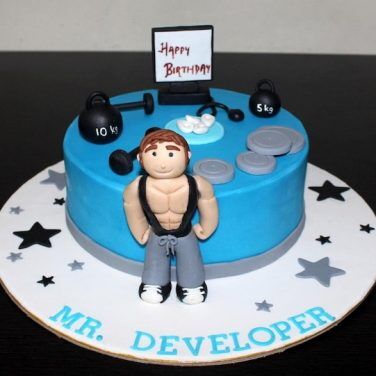 Work out Theme Birthday Cake