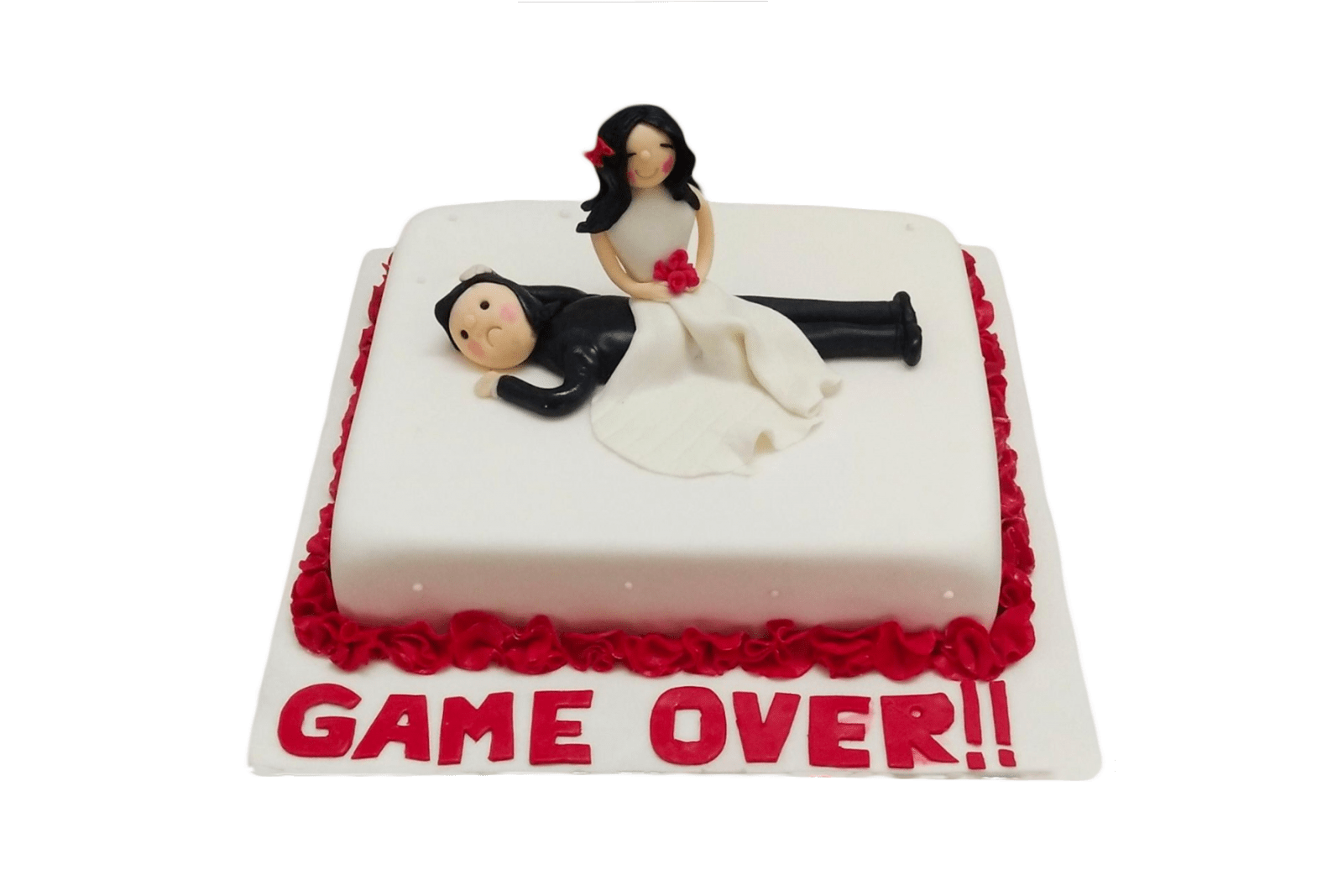 Game Over Bachelor Cake