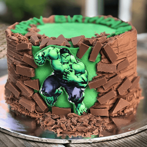 Marvel the Incredible Hulk Angry Blue Background Edible Cake Topper Im – A  Birthday Place