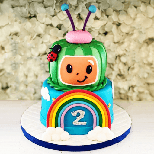 Cocomelon theme cake for Zayan's second birthday 💚💙❤️ Thank you  @roopesh_magazine , @rinkuroopesh for ordering with Merybel �... | Instagram