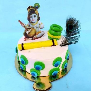 Buy/Send Krishna Birthday Cake Online @ Rs. 2309 - SendBestGift