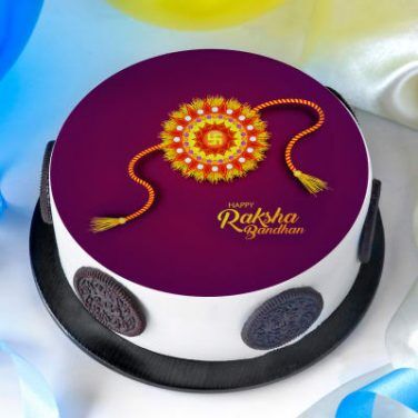 Delectable Black Forest Rakhi Cake - Your Koseli Celebrations