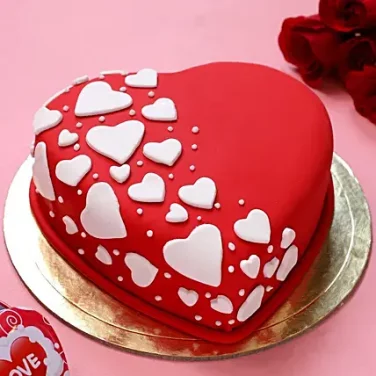 Valentine's Day Cake - Heart Shape Cake Online - Same Day Delivery
